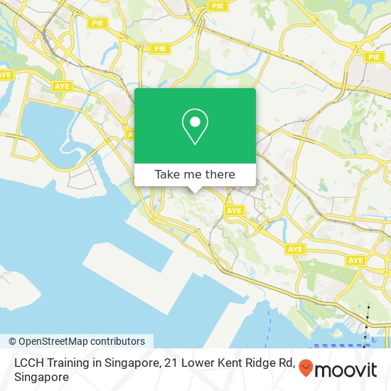 LCCH Training in Singapore, 21 Lower Kent Ridge Rd map