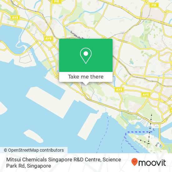 Mitsui Chemicals Singapore R&D Centre, Science Park Rd map