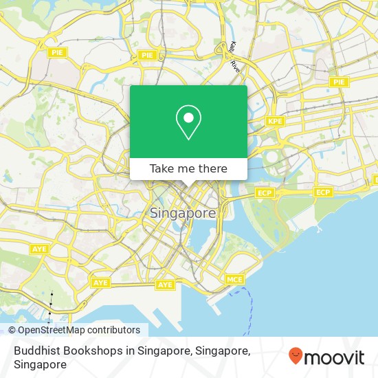 Buddhist Bookshops in Singapore, Singapore map