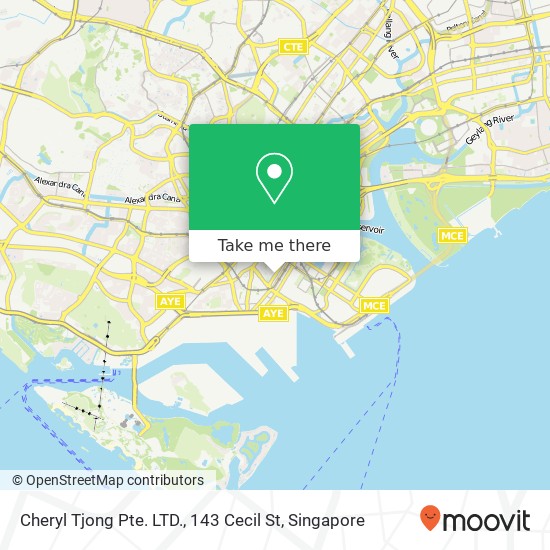 Cheryl Tjong Pte. LTD., 143 Cecil St map