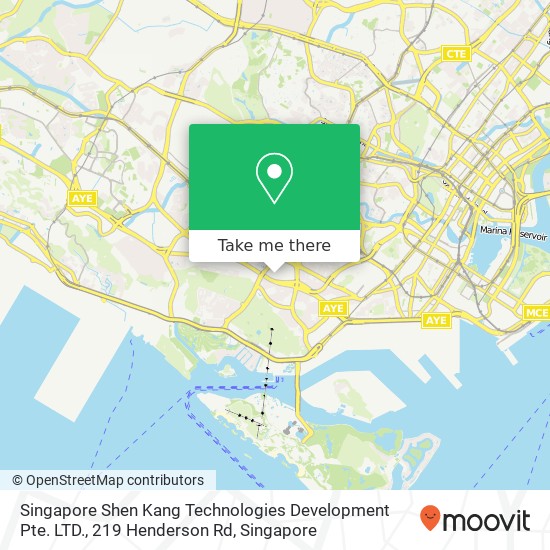 Singapore Shen Kang Technologies Development Pte. LTD., 219 Henderson Rd地图