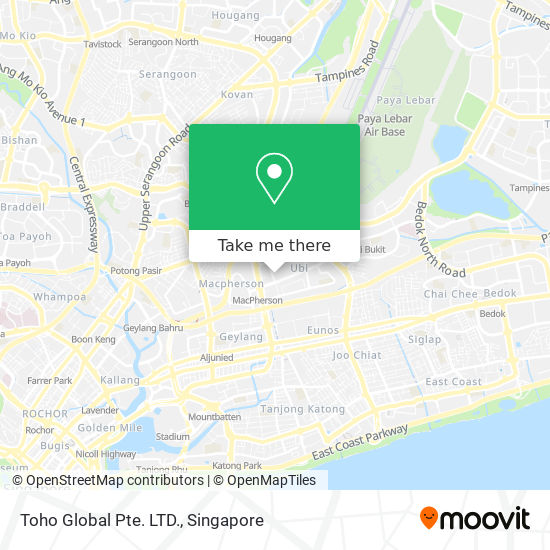 Toho Global Pte. LTD. map