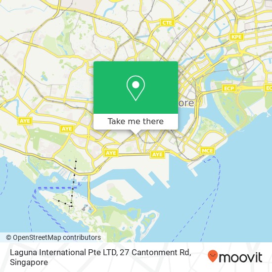 Laguna International Pte LTD, 27 Cantonment Rd map