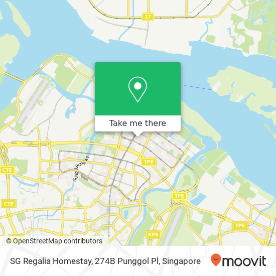 SG Regalia Homestay, 274B Punggol Pl map