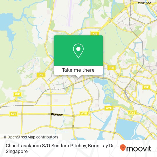 Chandrasakaran S / O Sundara Pitchay, Boon Lay Dr地图