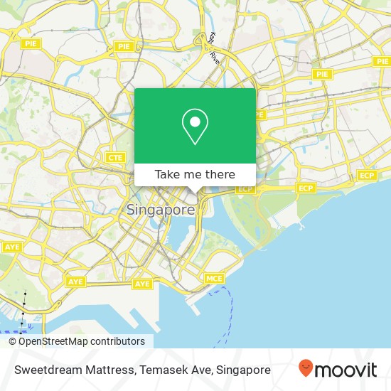 Sweetdream Mattress, Temasek Ave map