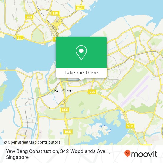 Yew Beng Construction, 342 Woodlands Ave 1 map