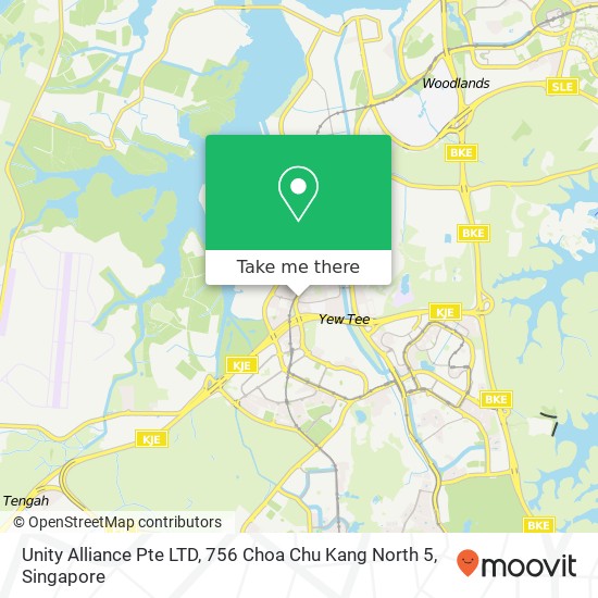 Unity Alliance Pte LTD, 756 Choa Chu Kang North 5 map