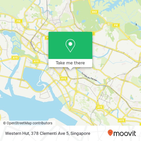 Western Hut, 378 Clementi Ave 5地图