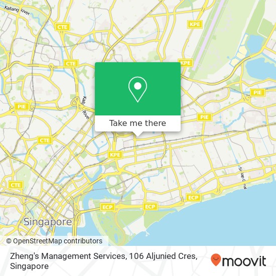 Zheng's Management Services, 106 Aljunied Cres地图