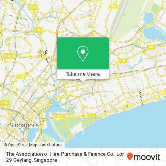 The Association of Hire-Purchase & Finance Co., Lor 29 Geylang地图