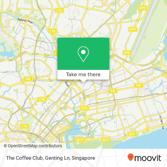 The Coffee Club, Genting Ln map