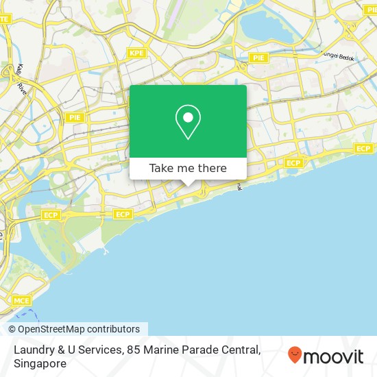 Laundry & U Services, 85 Marine Parade Central map