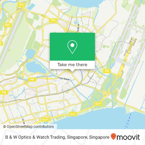 B & W Optics & Watch Trading, Singapore map