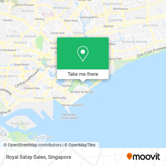 Royal Satay Sales map