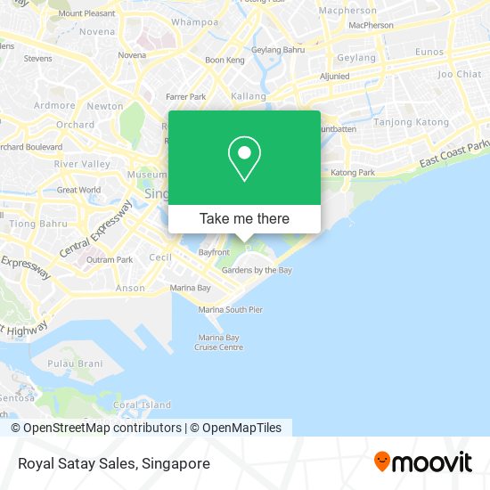 Royal Satay Sales map