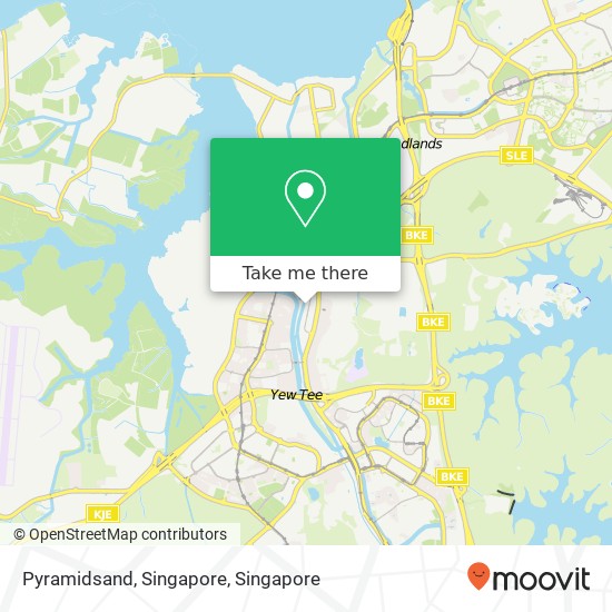 Pyramidsand, Singapore map