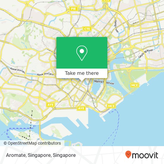 Aromate, Singapore map