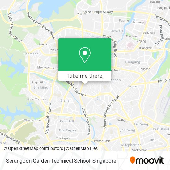 Serangoon Garden Technical School map