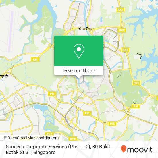 Success Corporate Services (Pte. LTD.), 30 Bukit Batok St 31 map