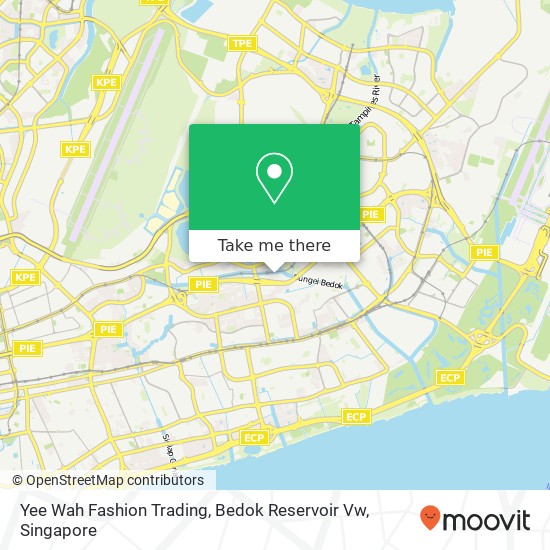 Yee Wah Fashion Trading, Bedok Reservoir Vw map