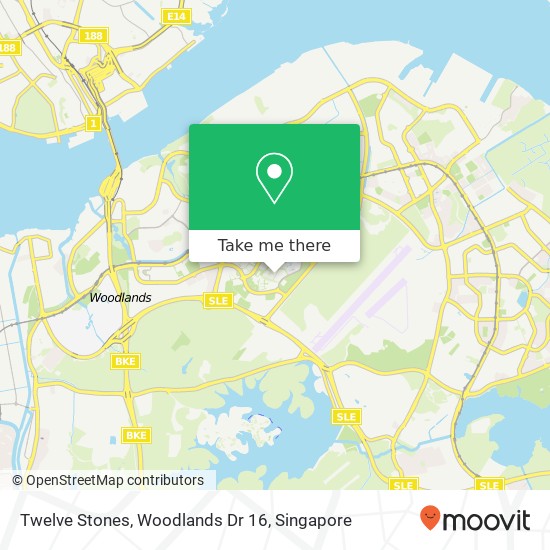 Twelve Stones, Woodlands Dr 16 map