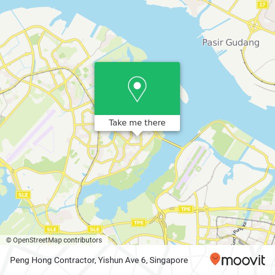 Peng Hong Contractor, Yishun Ave 6 map