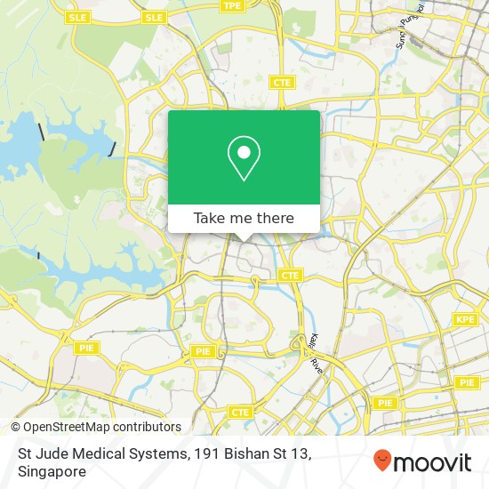 St Jude Medical Systems, 191 Bishan St 13地图