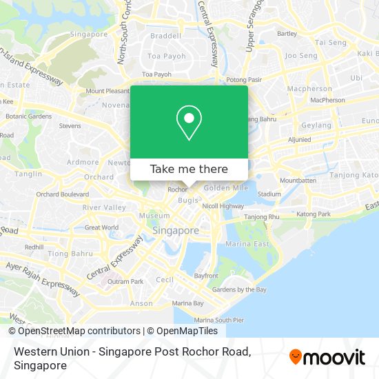 Western Union - Singapore Post Rochor Road map