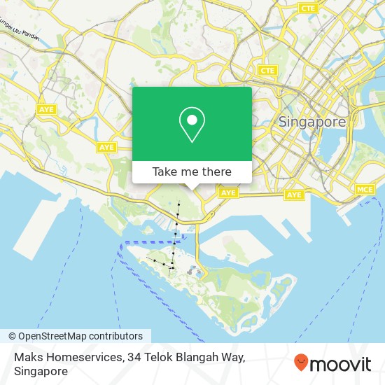 Maks Homeservices, 34 Telok Blangah Way地图