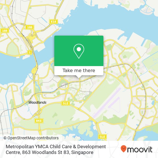 Metropolitan YMCA Child Care & Development Centre, 863 Woodlands St 83地图