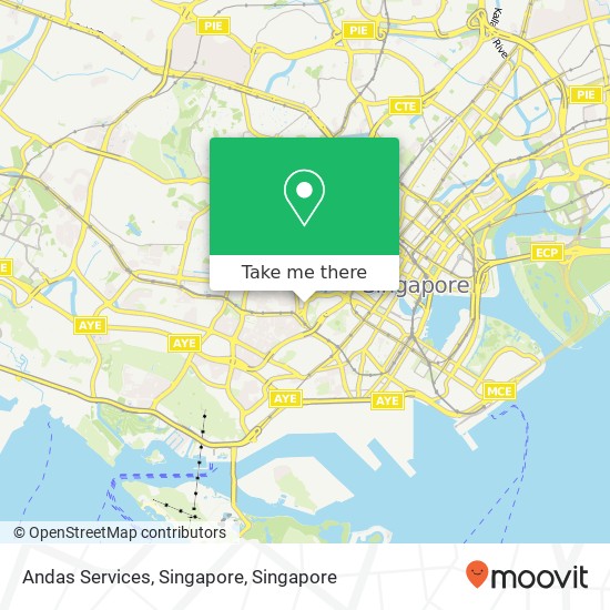 Andas Services, Singapore map