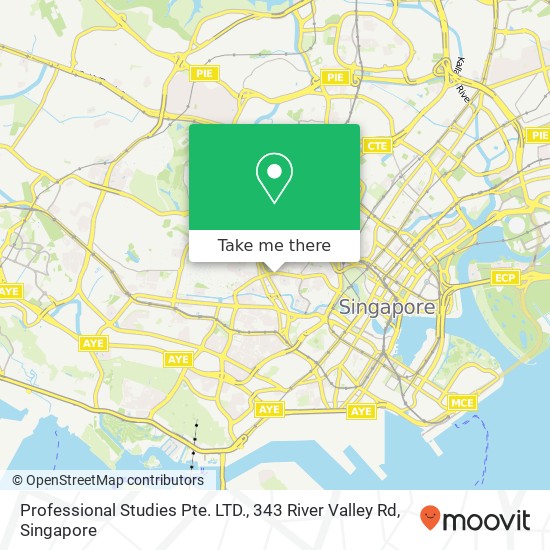 Professional Studies Pte. LTD., 343 River Valley Rd地图