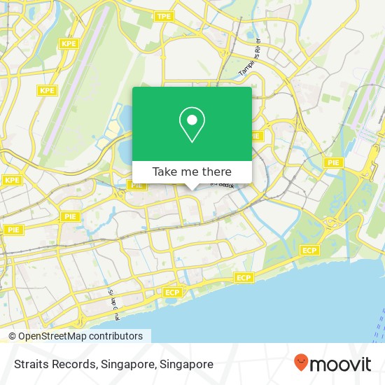 Straits Records, Singapore map