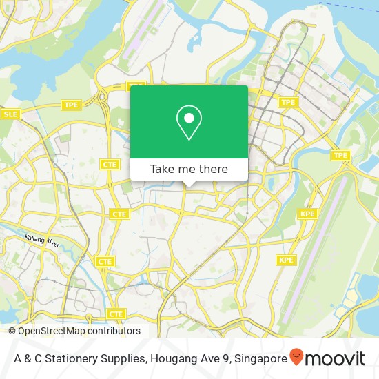 A & C Stationery Supplies, Hougang Ave 9 map