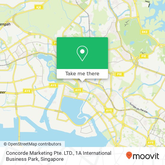 Concorde Marketing Pte. LTD., 1A International Business Park map