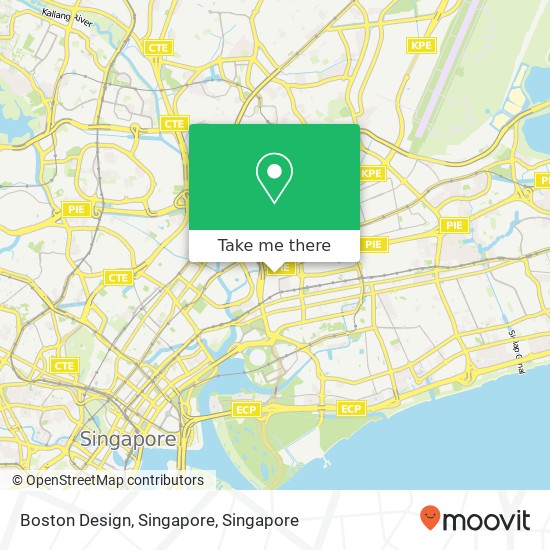Boston Design, Singapore map