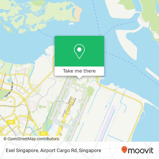 Exel Singapore, Airport Cargo Rd map