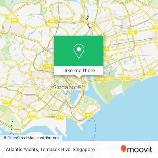 Atlantis Yachts, Temasek Blvd map