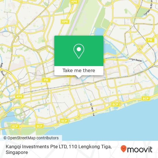 Kangqi Investments Pte LTD, 110 Lengkong Tiga地图