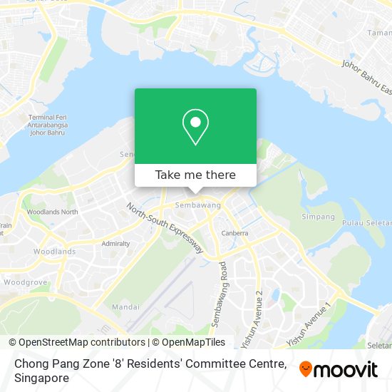 Chong Pang Zone '8' Residents' Committee Centre map