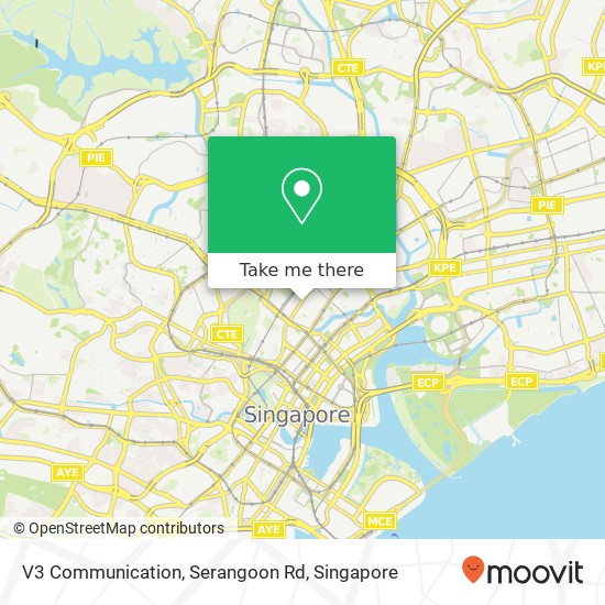 V3 Communication, Serangoon Rd map