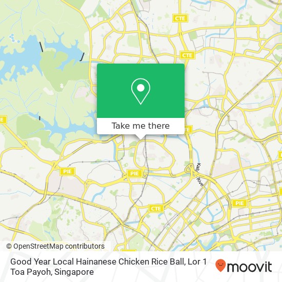 Good Year Local Hainanese Chicken Rice Ball, Lor 1 Toa Payoh map