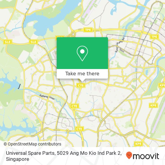 Universal Spare Parts, 5029 Ang Mo Kio Ind Park 2地图