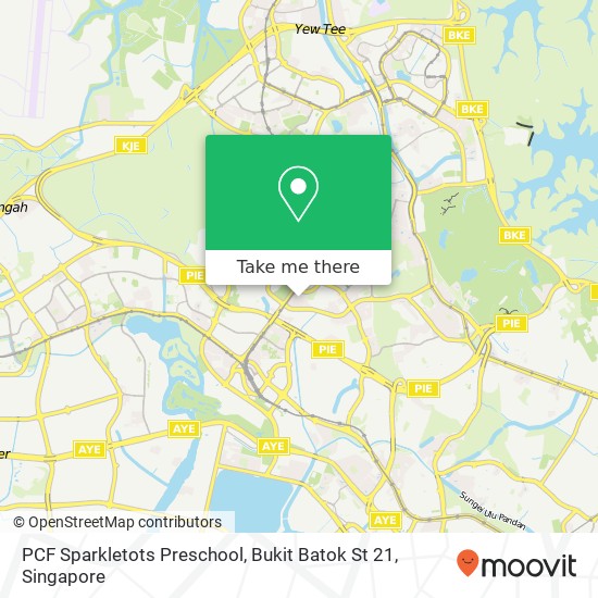 PCF Sparkletots Preschool, Bukit Batok St 21 map