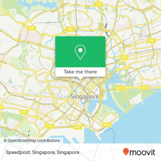 Speedpost, Singapore map