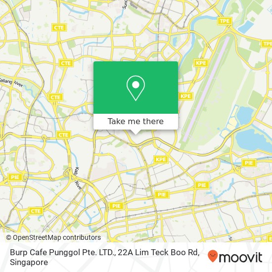 Burp Cafe Punggol Pte. LTD., 22A Lim Teck Boo Rd map