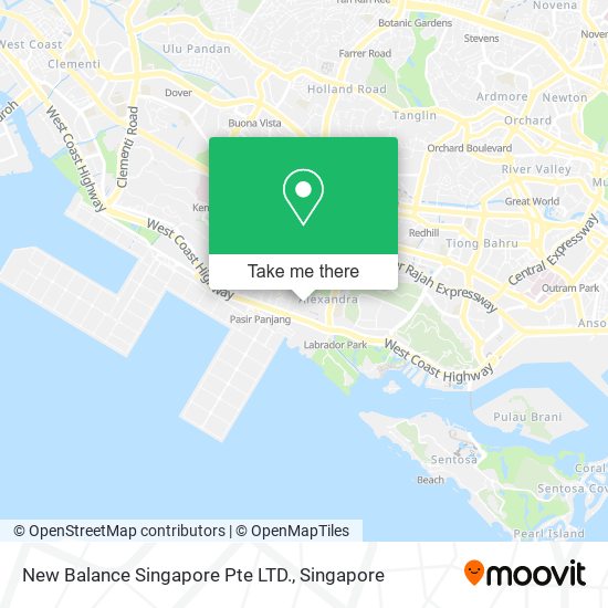New Balance Singapore Pte LTD. map