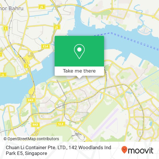 Chuan Li Container Pte. LTD., 142 Woodlands Ind Park E5 map