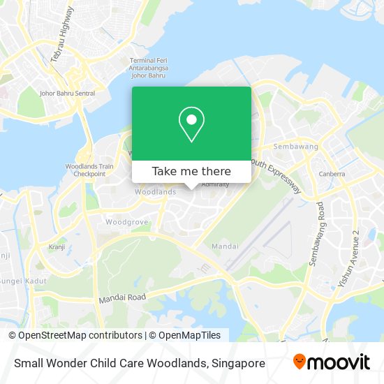 Small Wonder Child Care Woodlands map